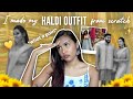 I Made Our HALDI Outfits From Scratch💛💛 / Mridul Sharma
