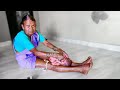 Lahan Balachi Anghol Kashi Ghalayachi | How To Bath New Born Baby in Traditional Way | Badlapurkar