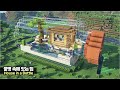 ⛏️ Minecraft Tutorial :: 🥛 How to build the House in a Bottle 🌊 [마인크래프트 물병 안에 있는 집 만들기 건축강좌]