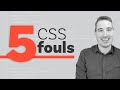 5 CSS mistakes that I see way too often