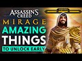 Assassin’s Creed Mirage - BEST Outfit, Weapons, Skills & Tools to get early... (Tips & Tricks)