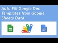 Auto Fill Google Doc Template from Google Sheets Data Using Google Apps Script