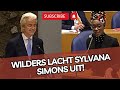 Wilders LACHT Sylvana Simons uit als ze Vera Bergkamp SMEEKT om Wilders het woord te ontnemen!