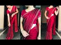 सिर्फ़ 5 मिनट में साड़ी पहननें का सबसे आसान तरीक़ा/How to wear saree perfectly/ saree draping/#saree
