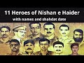 List of Nishan e Haider Holders || Pakistani heroes who got Nishan e Haider
