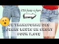 DIY : Comment Transformer Ton Vieux Jean En Short Stylé / How To Make Old Jean Into Short
