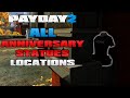 PAYDAY 2 - ALL Anniversary Statue Locations