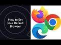How to Set your Default Browser