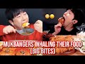 mukbangers INHALING their food (big bites)