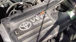 How to replace spark plugs Toyota Corolla VVT-i engine. Years 2000-2007.
