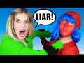 Lie Detector Test on Best Friend for Face Reveal! Rebecca Zamolo