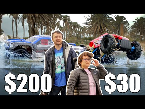  30 Car vs 200 Car Driving Across Water