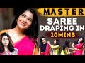 Master Saree Draping | Saree Draping in 10Mins | Saree Draping Hacks
