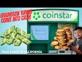 Turning Coins into Cash: Grandson's Coinstar Trip.