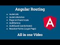 Angular  Routing | LazyLoading | AuthGuard | multiple router-outlet |  all in one video