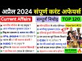 April 2024 complete Current Affairs | Monthly Current Affairs 2024 | April 2024 Current Affairs