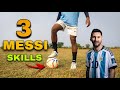 Top 3 Messi Skills To Beat defenders / For beginners