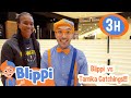 Blippi Goes 1 v 1 against a Pro!!! + More | Blippi and Meekah Best Friend Adventures