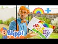 Blippi Learns Colors Of The Rainbow With The Penguins Love Colors Book | Educational Videos For Kids
