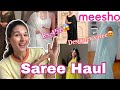 Meesho Saree Haul 😍||Designer Saree Haul || Try on haul ||Saree Haul ||Swati Rathi #meesho #saree