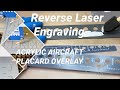 Reverse Engraving Aircraft Placards