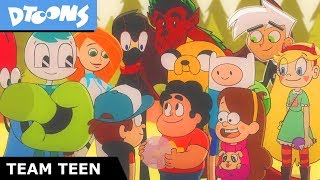 Steven Universe, Star vs the Forces of Evil, Gravity Falls +More Cartoon Crossover Saga! Team Teen