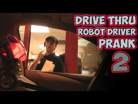 Drive Thru Robot Driver Prank 2