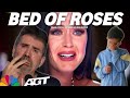 Golden Buzzer: Simon Cowell Crying To Hear The Song Bed Of Roses Homeless On The Big World Stage