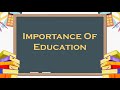 Importance Of Education Presentation | PowerPoint Presentation |