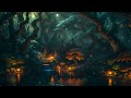 Tranquil Hidden Oasis: Soothing Piano Music in Dreamy Forest Scene for Relaxation and Meditation
