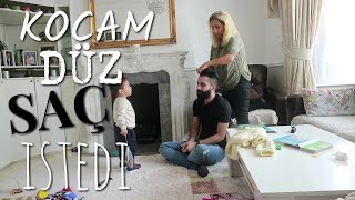 KOCAMIN SAÇLARINI DÜZLEŞTIRDIM #VLOG65 | ANNE GÜNLÜĞÜ ( GÜNLÜK HAYAT AILE ÇOCUK BEBEK