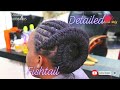 Art Meets Creativity!!! Invisible Fishtail on Flat Barrel / How to Style Short Dreads