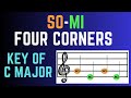 Solfege Four Corners - So, Mi (Colored Note Heads)