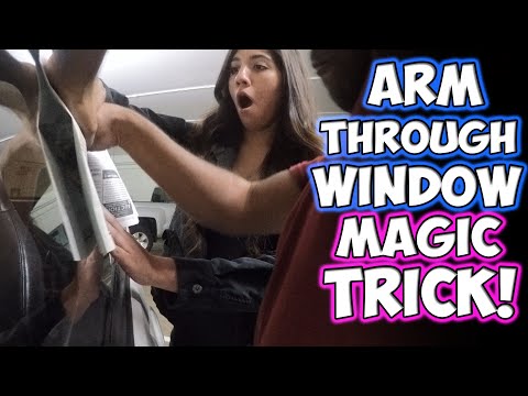 ARM THROUGH WINDOW MAGIC TRICK 