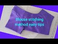 Blouse stitching method easy tips useful videos for beginners //part .1✅️