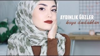 Kış Makyajı│Aydınlık Gözler, Koyu Dudaklar