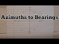 How to Convert Azimuths to Bearings
