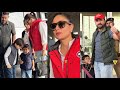 It's Weekend Time 😍 Kareena Kapoor Khan, Saif Ali Khan with their Kids Spotted at Mumbai Airport💖📸