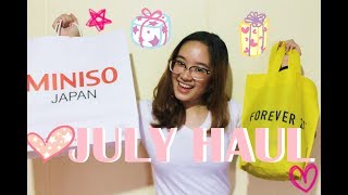 Miniso, Forever 21 and Etude House Haul | Philippines