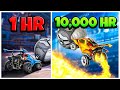 1 vs 10,000 Hours in Rocket League!