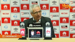 ¡En vivo! Habla Gregorio Pérez, DT de Santa Fe, tras la victoria sobre Cali