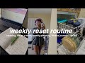 WEEKLY RESET ROUTINE | life as a mom, laundry, how I plan my weeks + more