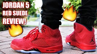 Air Jordan 5 Retro RED SUEDE REVIEW | ON-FEET | Must have summer Jordan?