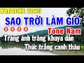 Sao Trời Làm Gió Karaoke Tone Nam ( F#m ) Dễ Hát Nhạc Sống | Trọng Hiếu
