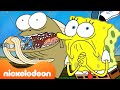 Every Dissatisfied Krusty Krab Customer For 1 HOUR! 🍔 SpongeBob Marathon | Nicktoons