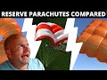 Reserve parachutes compared - Round vs Square vs Steerable