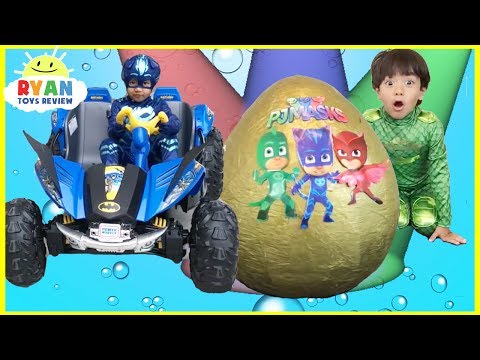 Download Pj Masks Toys videos Compilation for Kids! Giant Egg Surprise Headquarters Playset Catboy Gekko free
