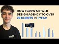 How I Grew My Web Design Agency To Over 70 Clients In 1 Year