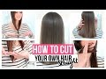 HOW TO CUT YOUR OWN HAIR STRAIGHT