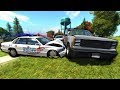 Amazing Police Chases Through A Neighborhood! BeamNG Gameplay & Crashes Cop Escape
